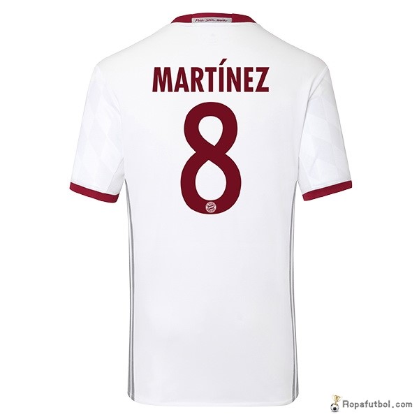 Camiseta Bayern de Múnich Replica Tercera Ropa Martinez 2016/17 Blanco